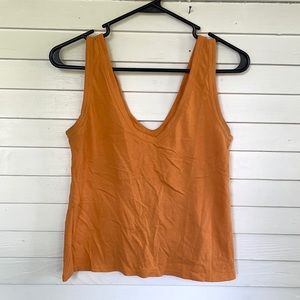 Everlane tangerine colored Air Cami